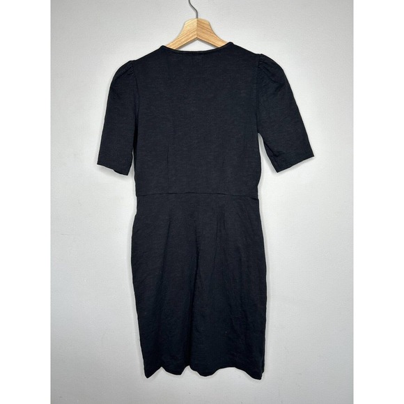 Boden Black Dress Size 2R Cotton Career Short Sleeve - Picture 5 of 6